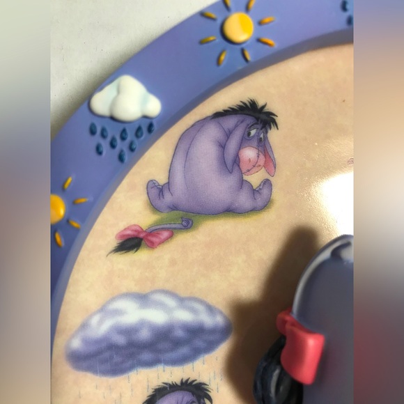 NIB Bradford Exchange Eeyore plate decor Some Days Look Better Upside down - Picture 5 of 14
